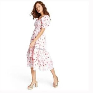 Love Shack Fancy × Target Cosette Midi Floral Lace Dress XL